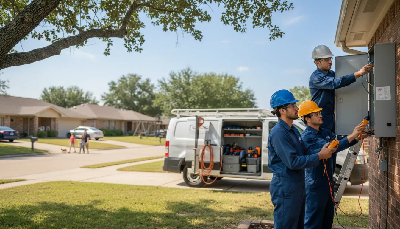 Certified electrician providing emergency electrical services in Alborn, MN